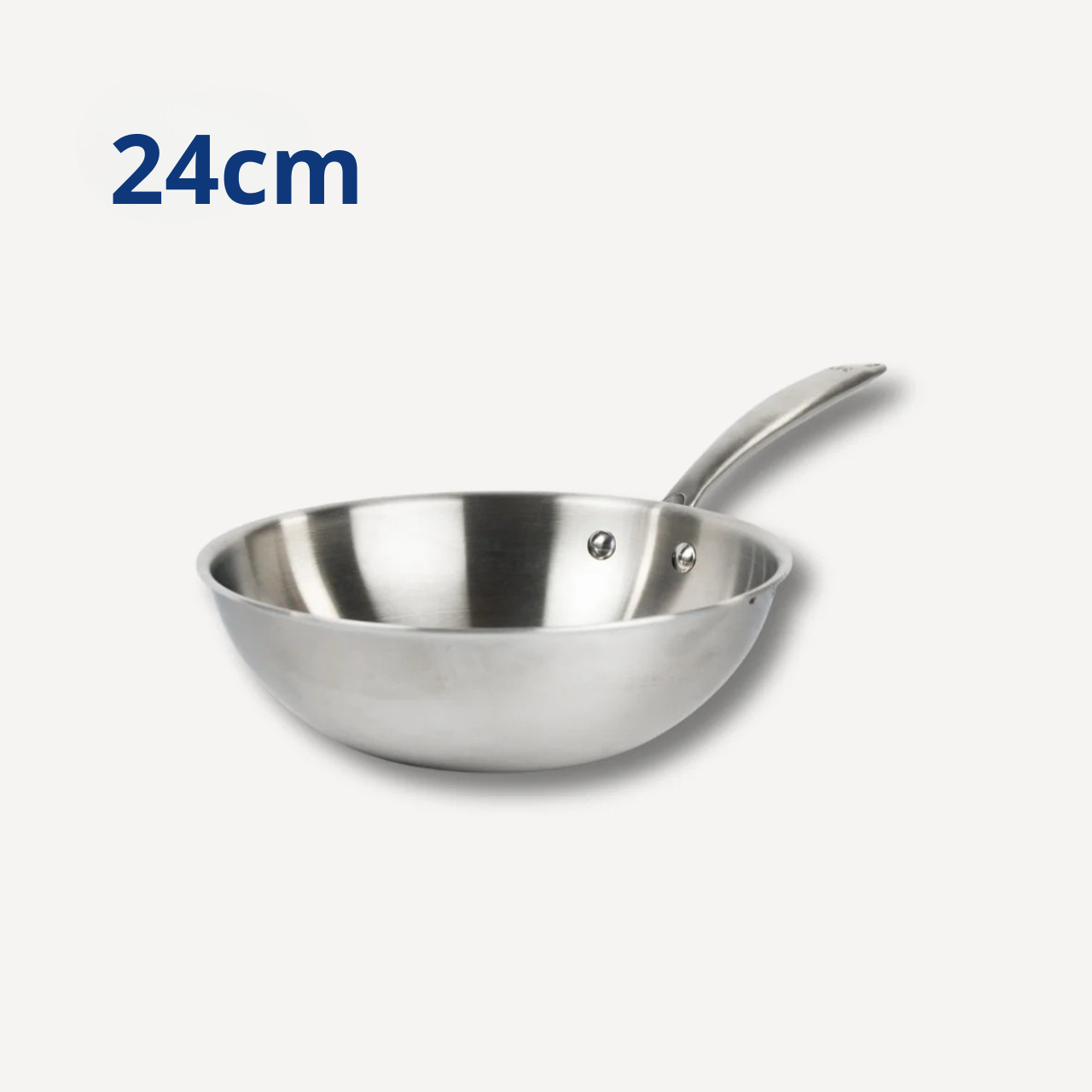 Wok en inox - 24cm