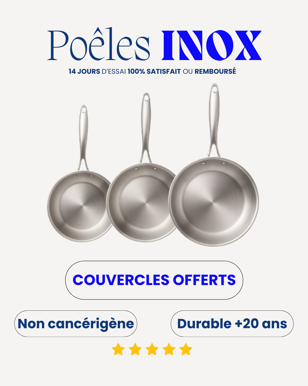 Poêle Inox